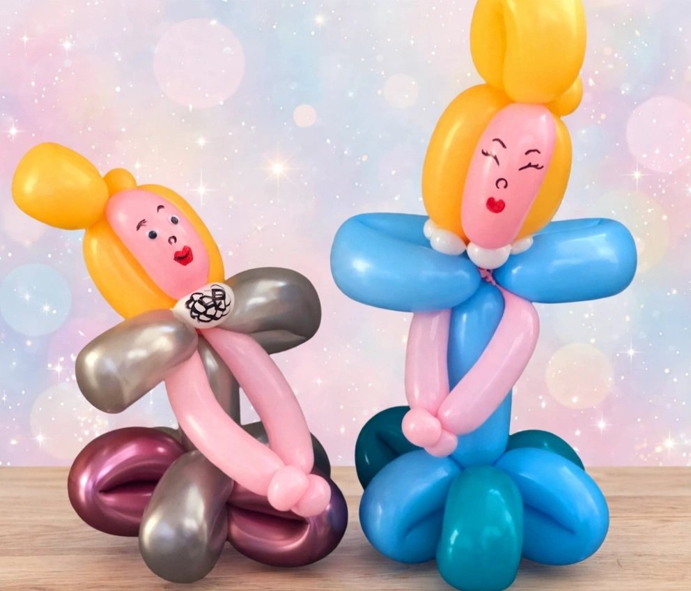 Zwei Ballon-Feen aus Luftballons