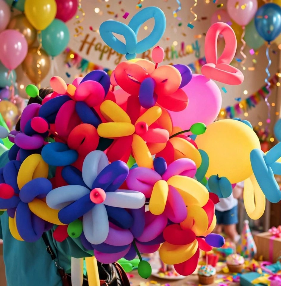 Bunter Strauß aus Ballonblumen