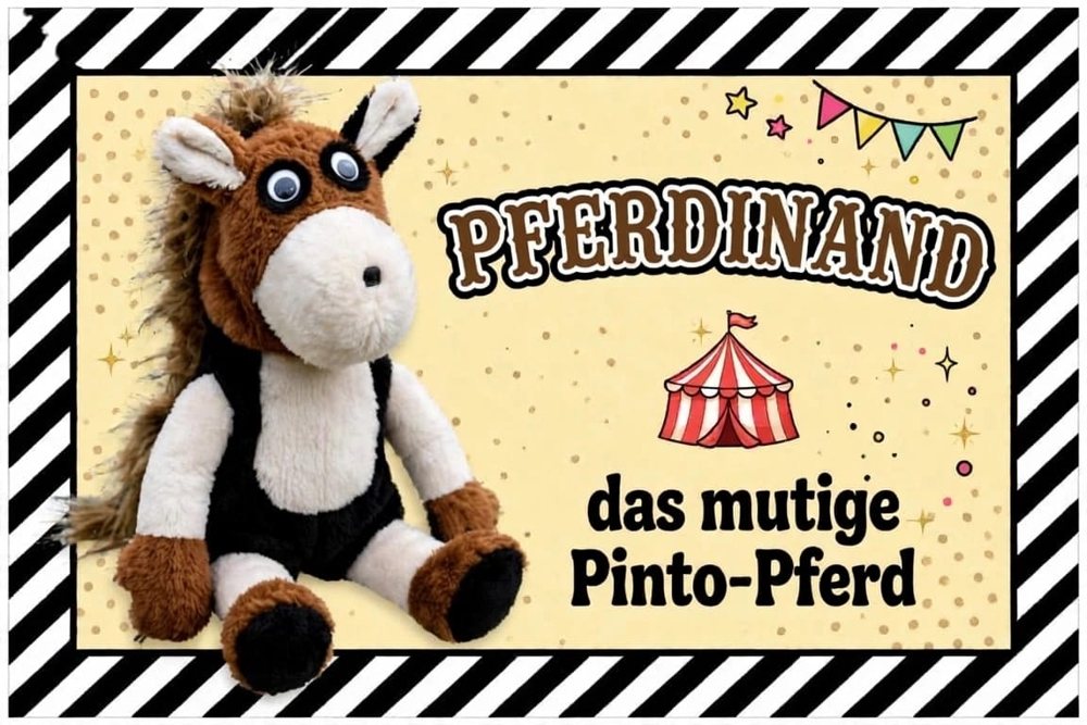 Pferdinand das mutige Pinto-Pferd