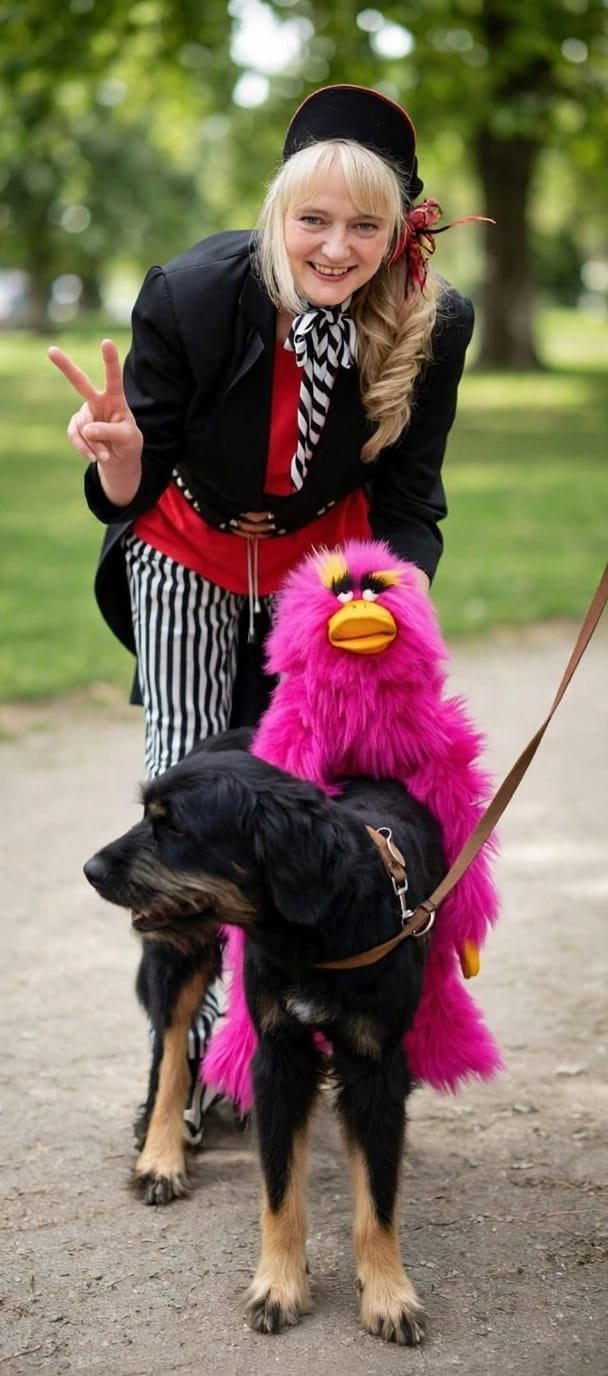 Zauberclown MAXI mit Lilou und Hund