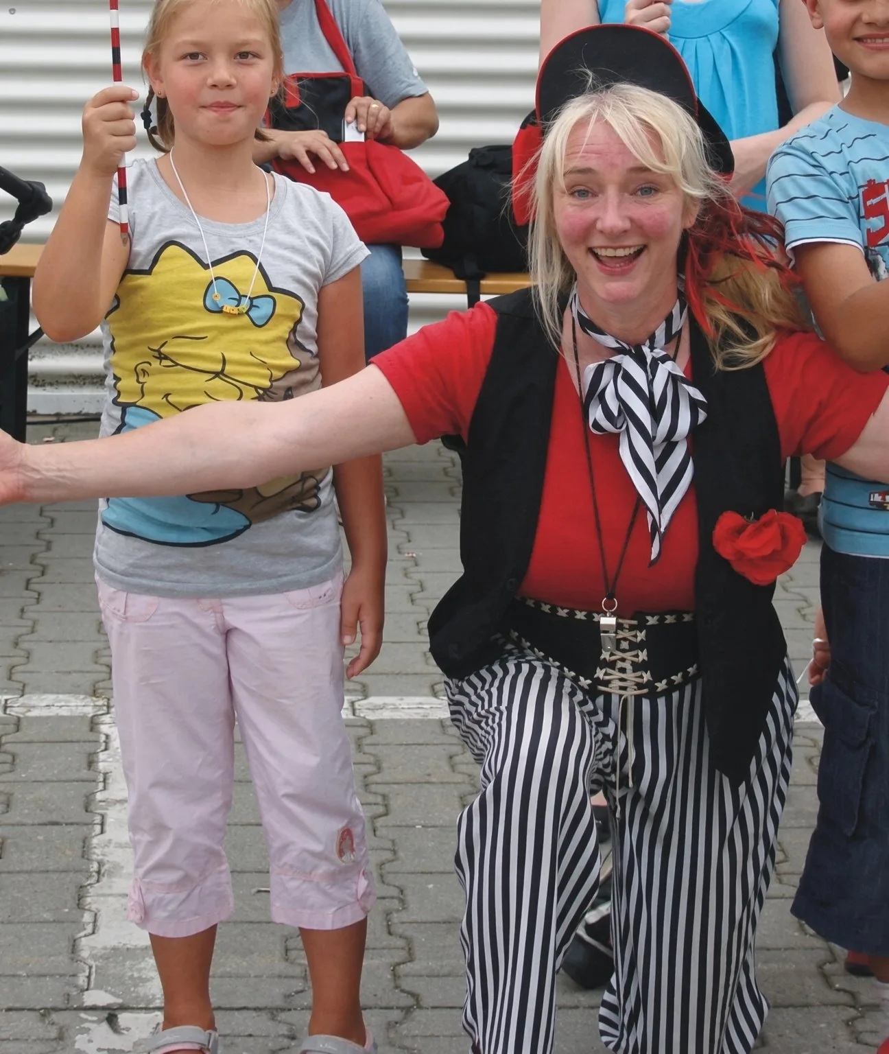 Andrea Hardy als Zauberclown Maxi